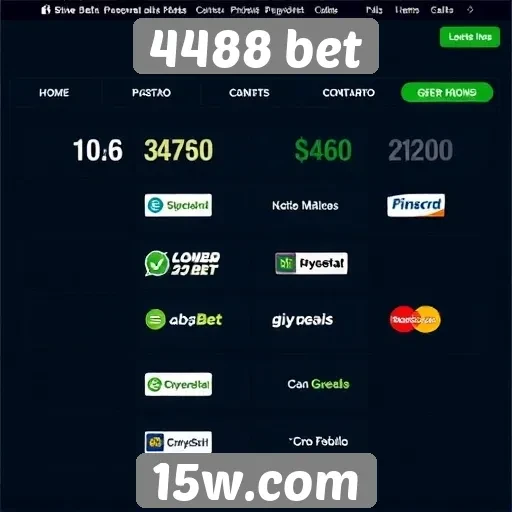 Exploração das opções de pagamento no 4488 bet